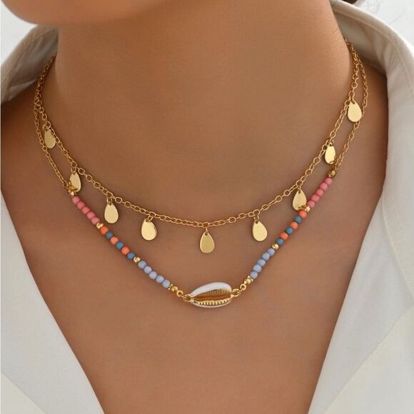 Free People Jewelry - Multicolor Beaded Necklace S956